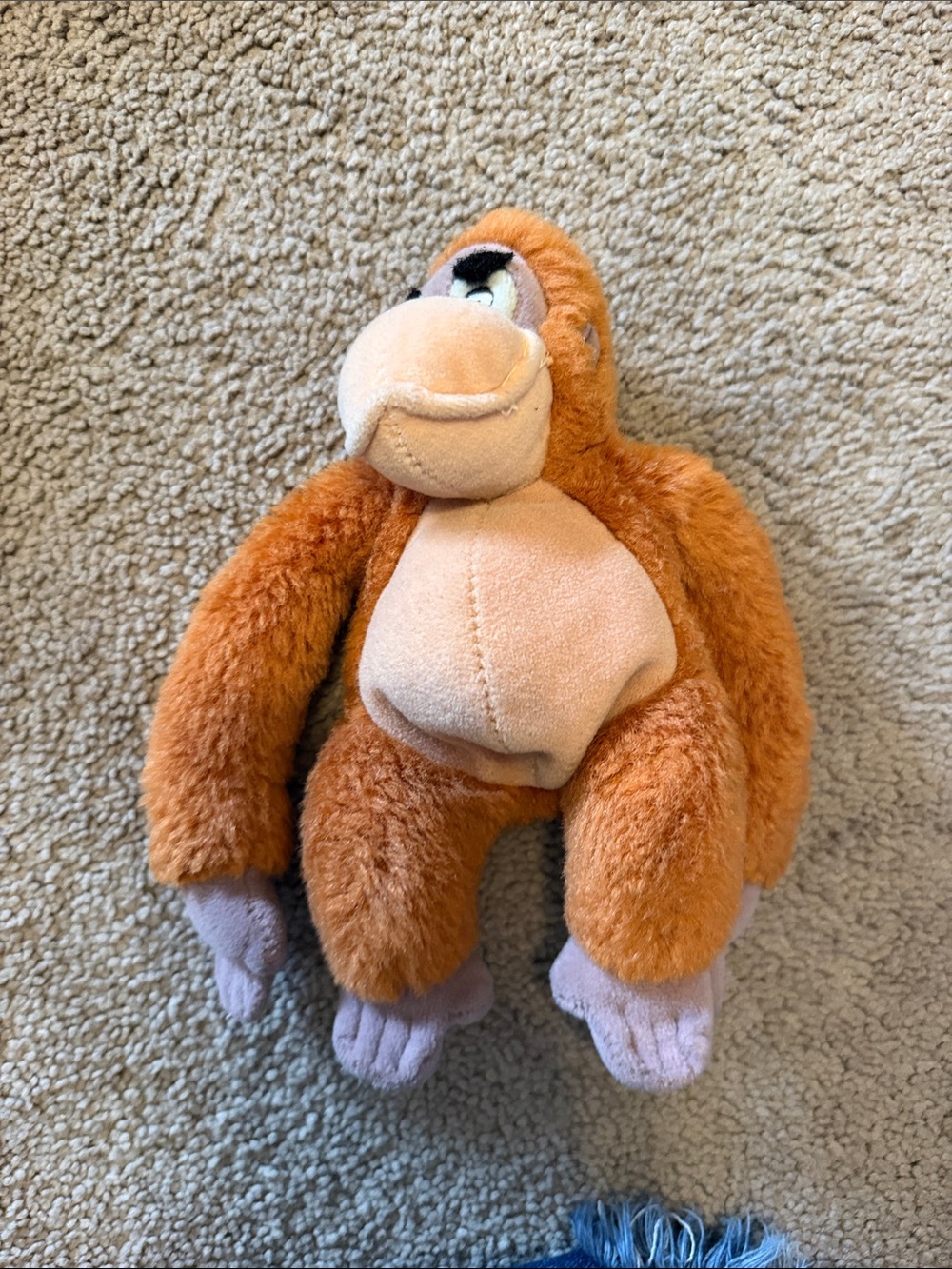 Soft Orange Plush Monkey Stuffed Animal - Kids Cuddly Toy